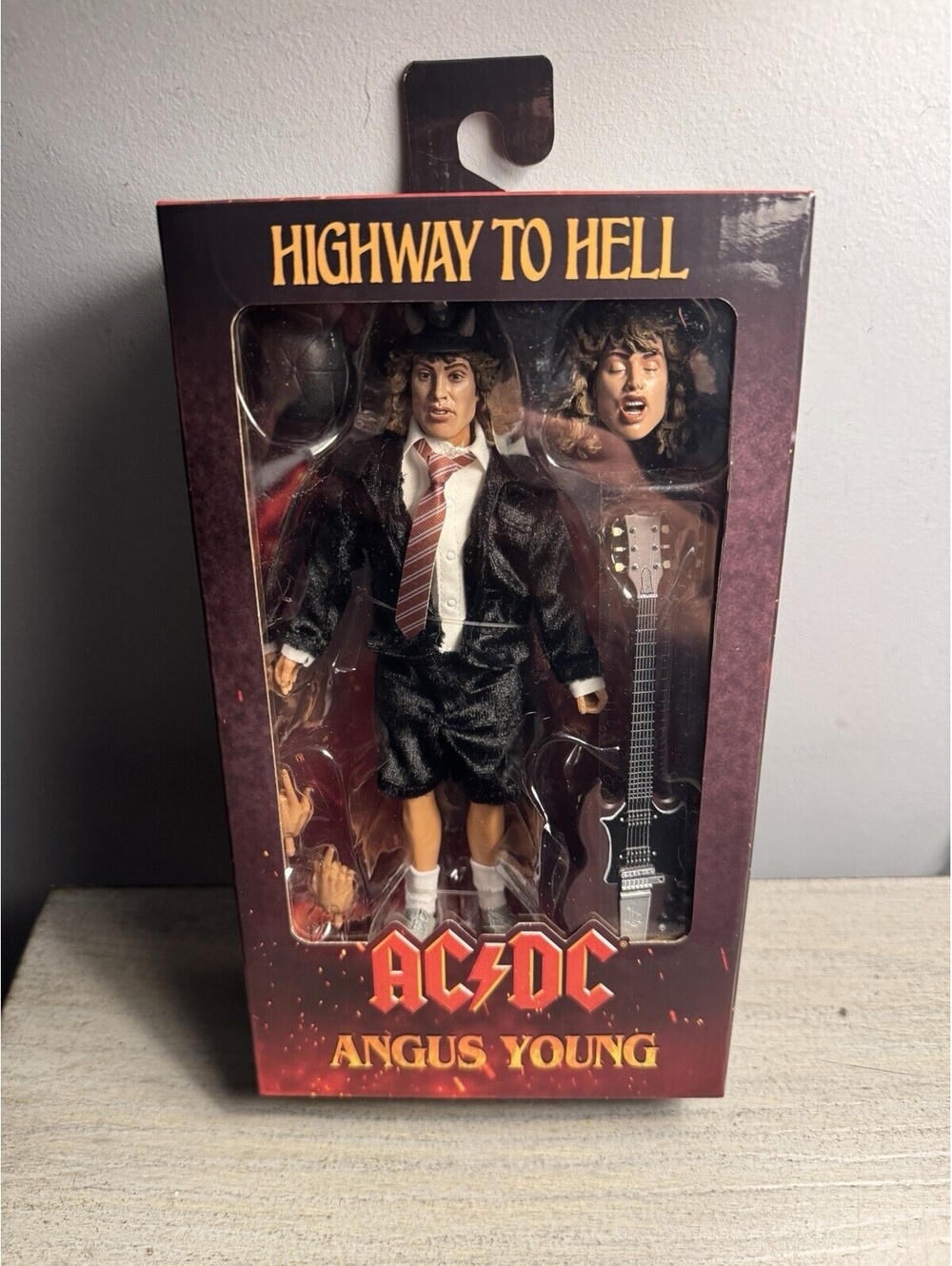NECA RETRO AC/DC Angus Young Highway to Hell Clothed 8" Figure NIB